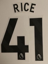 Flocage  #41 Rice Third Arsenal 2025 2026