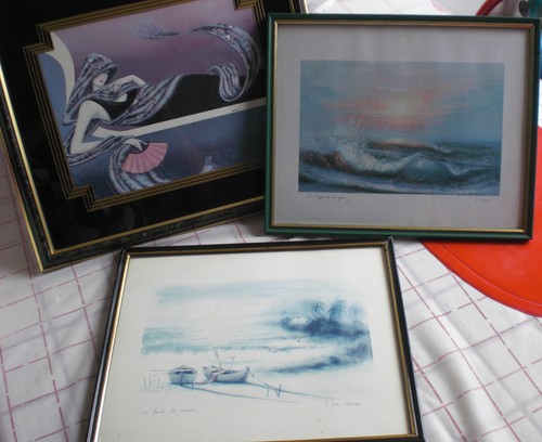 Lot cadres avec serigraphie - lot,