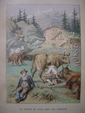 SUISSE La traite du soir près