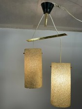 Suspension lustre abat jour 1950 1960  vintage   Dans son jus ... 