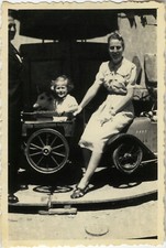 PHOTO ANCIENNE - VINTAGE SNAPSHOT - MANÈGE FORAIN PARC DE GALLAND ALGÉRIE