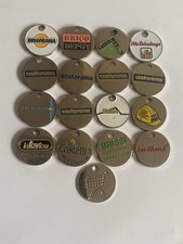 Lot X 17 Jetons  De Caddie Métal Différents Thème Bricolage Bâtiment Jardinerie