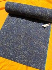 Kimono japonais bleu marine feuille de chanvre photo laine Isesaki