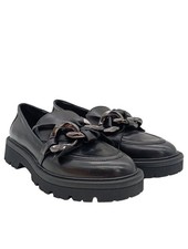 REGARDE LE CIEL Mocassins Dames Chaussures T EU 38 noir style décontracté