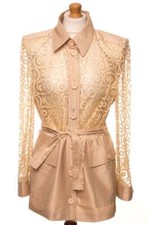 Monte Carlo La Difference Or Veste Blazer UK 16 US 14 Ue 42 Fr 44 I 48 L/XL