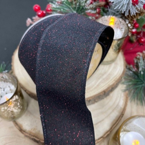 Noël ruban noir avec rouge - noël,