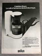 publicités de presse 1978 Cafetière Electrique BRAUN