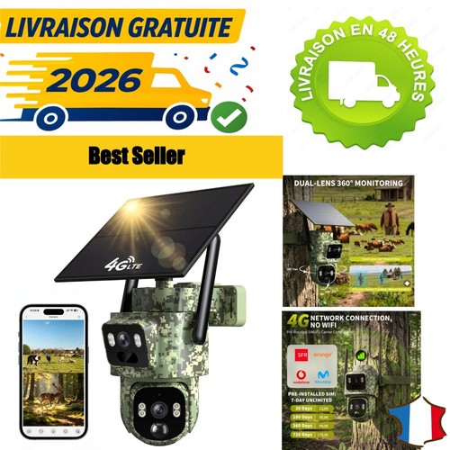 Caméra chasse solaire - chasse,