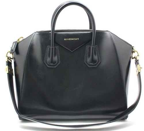 Givenchy black glossy antigona - black,