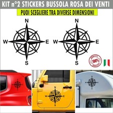 Kit 2 autocollants boussole