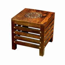 Bois Forme Carrée Tabouret /