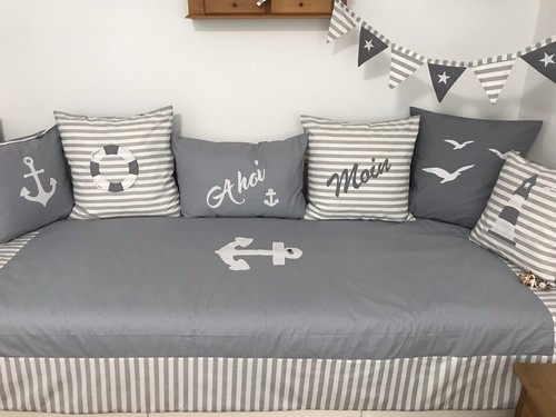 Patchwork couverture maritime - patchwork, couverture,