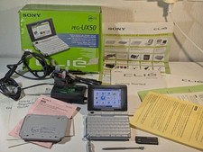 Rare Sony Clie PEG-UX50 - Ensemble Collection Complet (Boîte/Docs)