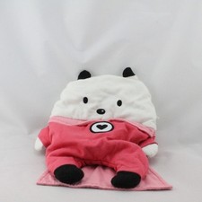 Doudou range pyjama ours rose blanc super héros SERGENT MAJOR - 19073