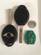 Clé Vierge Id44 PCF7935 + électronique MINI COOPER 2001 2004 EWS 3 Boutons
