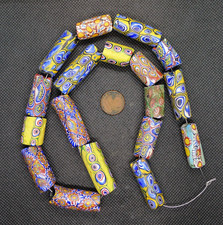 50cm Perles MILLEFIORI Verre