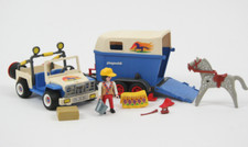 Playmobil -- Pièce de rechange -- Cavalière voiture tout terrain van 3851 --