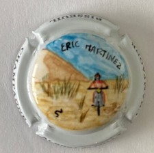 1 Capsule de champagne Palm, Peinte à La Main ALBERT DE MILLY, DAKAR