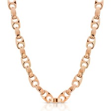 Lourd Motard Tungsten Carbure 9.5mm Bracelet / Collier or Rose