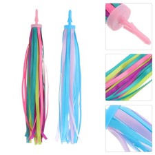  2 paires de guidon de vélo ruban ruban poignée de banderole enfants scooter