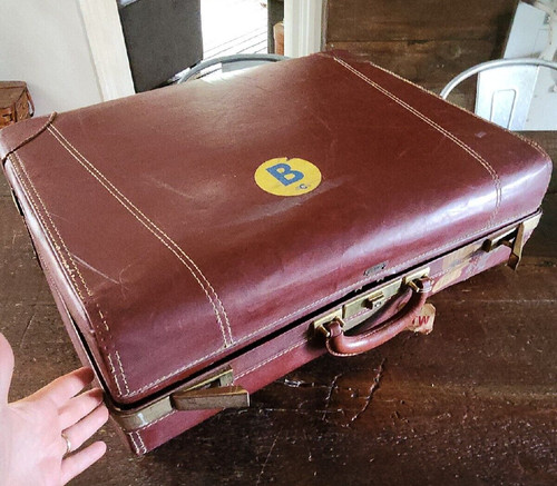 Vintage genuine brown - 50's,