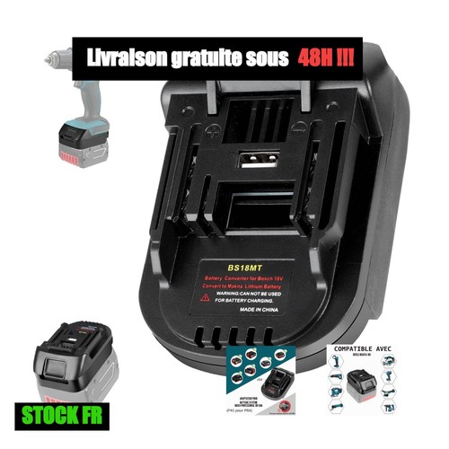 Adaptateur batterie bosch 18v - adaptateur,