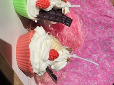 Bougie Gourmande cupcakes à la myrtille 