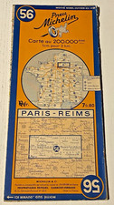 Carte MICHELIN N° 56 - Paris Reims -  1941 - Bel Etat.