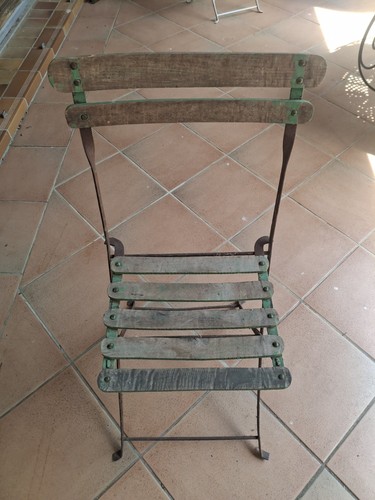 Ancienne chaise jardin - ancienne, de
