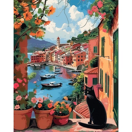 Peinture numero adulte fleur - peinture, adulte,