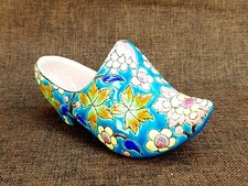 (A) Superbe Ancien Sabot Emaux de Longwy Top+++ 