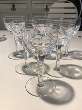 6 GRANDS VERRES À VIN CRISTAL
