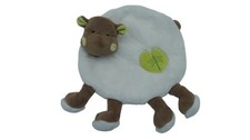 Doudou hippopotame plat