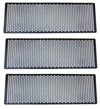(17,62€/1Stk) 3x Grille Universelle Noir Nid D'abeille Pare-Choc Prise D'air 104