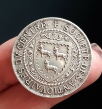 L10106rare Médaille argent société des antiquaires du centre Bourges fondée 1867