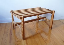 TABLE BASSE EN BOIS pour VALISSE DESIGN GOUT PERRIAND ANNÉES 60 VINTAGE 1970