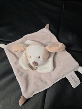 DOUDOU ET COMPAGNIE PLAT CHIEN MARRON BLANC ALINEA NEUF