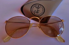 Lunettes de soleil Vintage Ray Ban B&L U.S.A. John Lennon Sunglasses gold plated