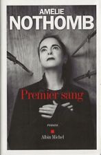EO AMÉLIE NOTHOMB + JAQUETTE + DÉDICACE À FRÉDÉRIC MITTERRAND : PREMIER SANG