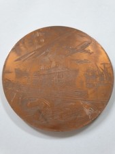 Médaille en cuivre Albert DECARIS 1980 sur les échanges commerciaux