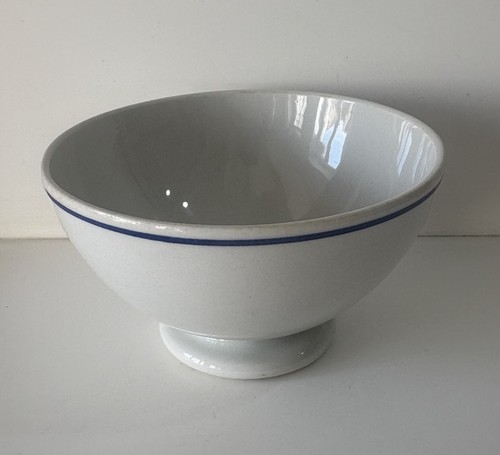 Ancien bol faience blanc - bol,