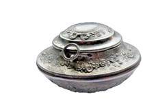 Ancien poudrier chatelaine - ancien,