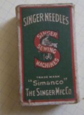 Ancienne boîte d'aiguilles machine à coudre SINGER Needles