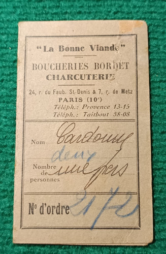 Carte viande bonne - carte,