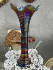 IMPERIAL Carnival Glass - Vase en verre irisés - électrolytique - 1910