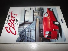 ** brochure prospectus Ford escort van 