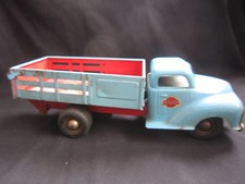 X766 GAMA WESTERN GERMANY TIN TOY SKIP TRUCK BON ETAT
