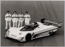 1991 Compétition Equipe Peugeot 905 Talbot Sport. Photo Vintage Presse Auto Car
