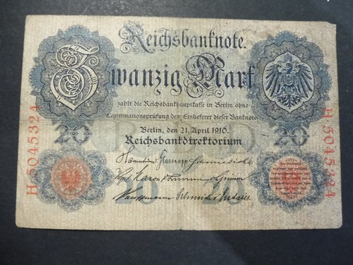 Ancien billet allemand 20 - billet,