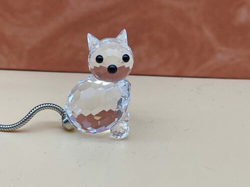 Figurine swarovski 010011 chat - figurine,